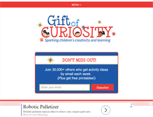 Tablet Screenshot of giftofcuriosity.com